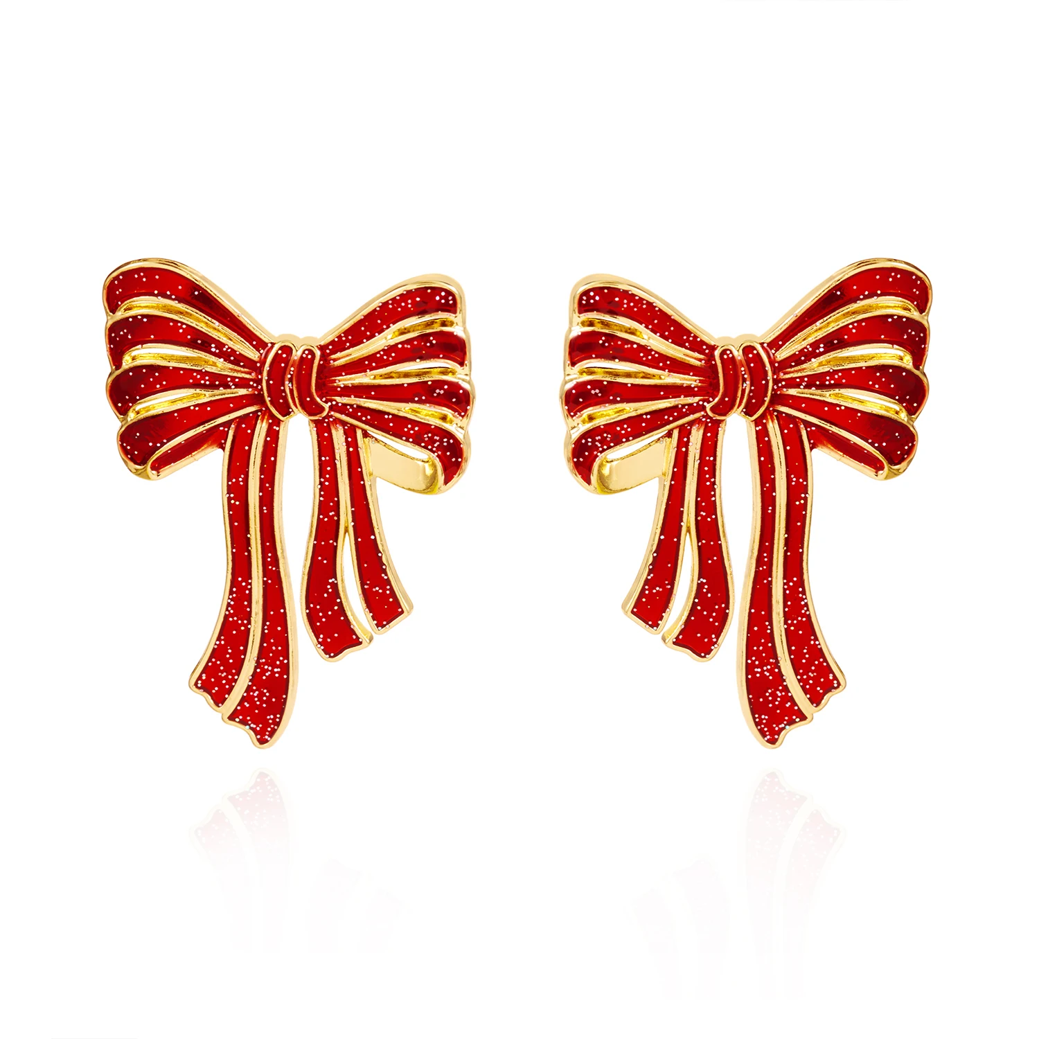 Exquisite Strass-Schneemann-Ohrringe für Frauen, Minimalistische Weihnachtsbaum-Glocken-Schleifen-Ohrringe, Neujahrs-Freundschaftsschmuck Geschenke – Detail 7