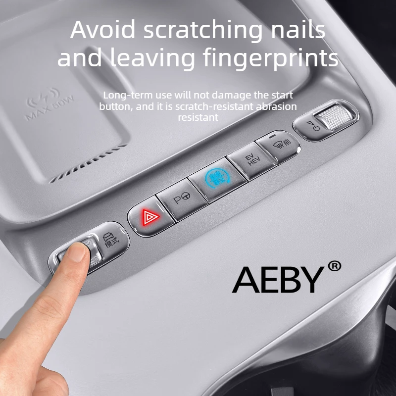 

AEBY For BYD Atto 2 2025 3D Gel Button Covers,Easy Installation Car Interior Accents,Dashboard Button Protector Set,protective