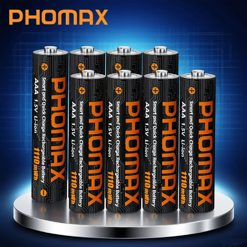 

PHOMAX Factory Direct Rechargeable Cylinder Lithium Ion Battery Universal LED Display Charger for Scooter AAA Quality