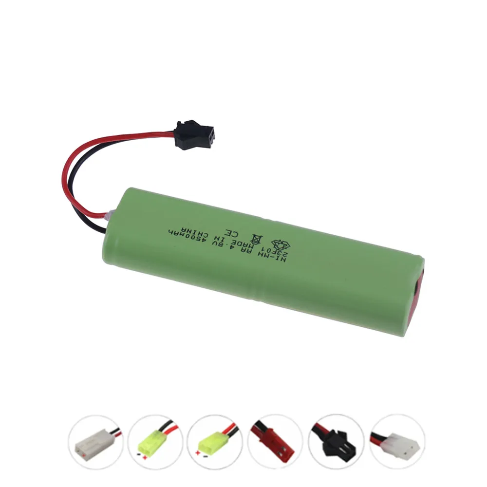 4500mah 4.8V AA ni-mh batteria ricaricabile per RC giocattoli serbatoi robot auto robot 4.8v 3500mah batteria con SM/JST/EL-2P/Tamiya