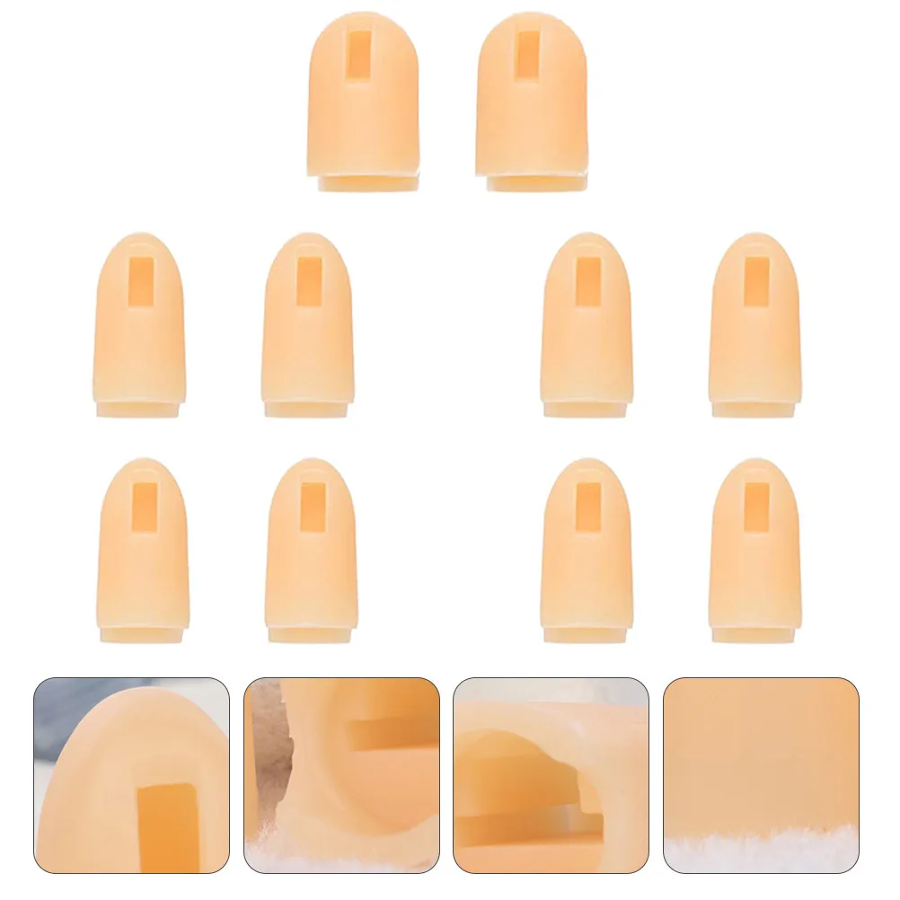10Pcs Silicone Fing…