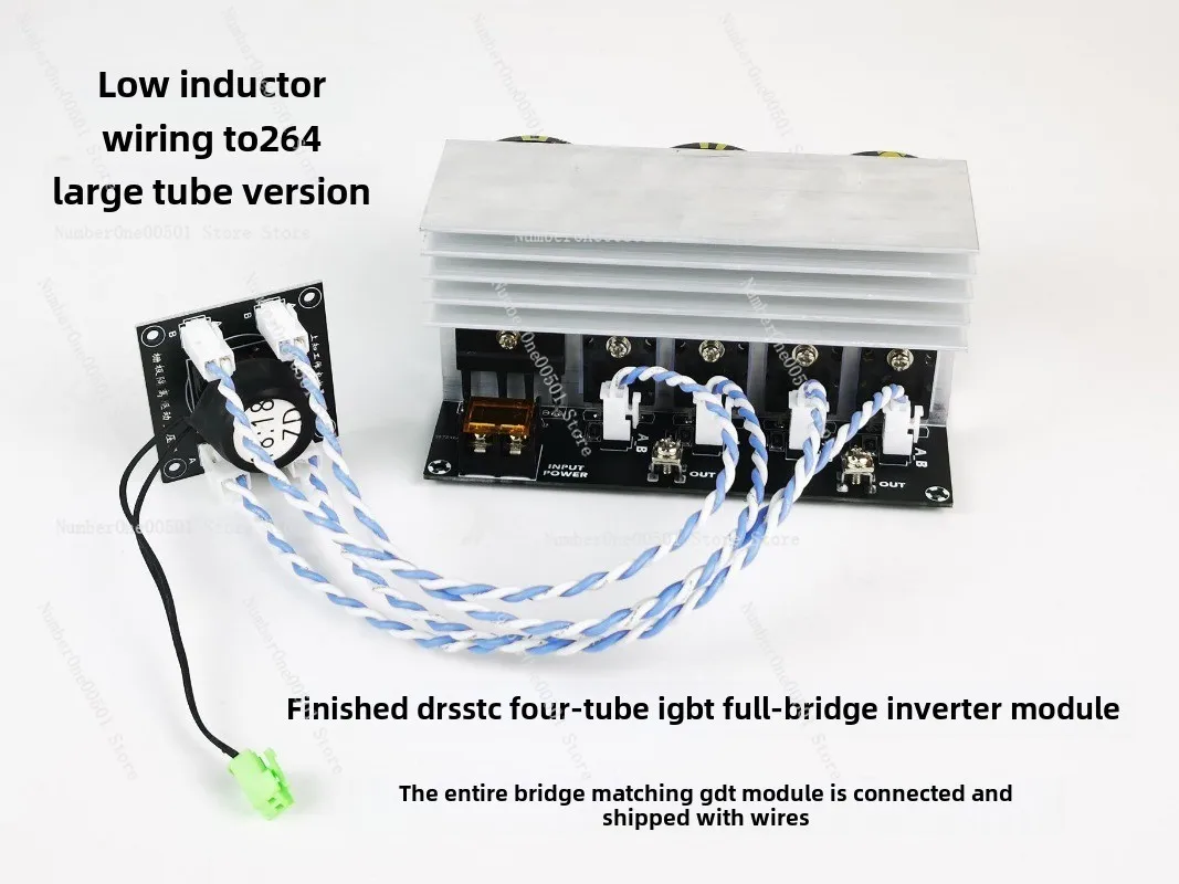 DRSSTC dual resonance music Tesla coil special accessories four tube full bridge inverter module finished product