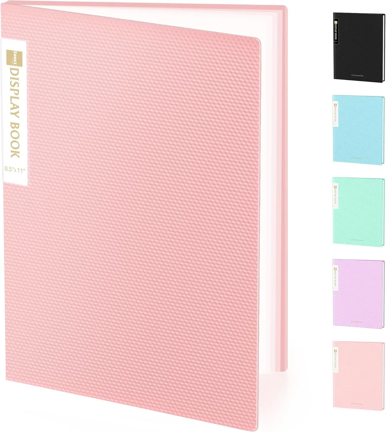 

Binder with Plastic Sleeves 30-Pocket, Displays 60 Pages, 8.5x11 Presentation Folders with Clear Sheet Protectors, Art Portfolio Binder for Certificate & Office Project, Document Organizer