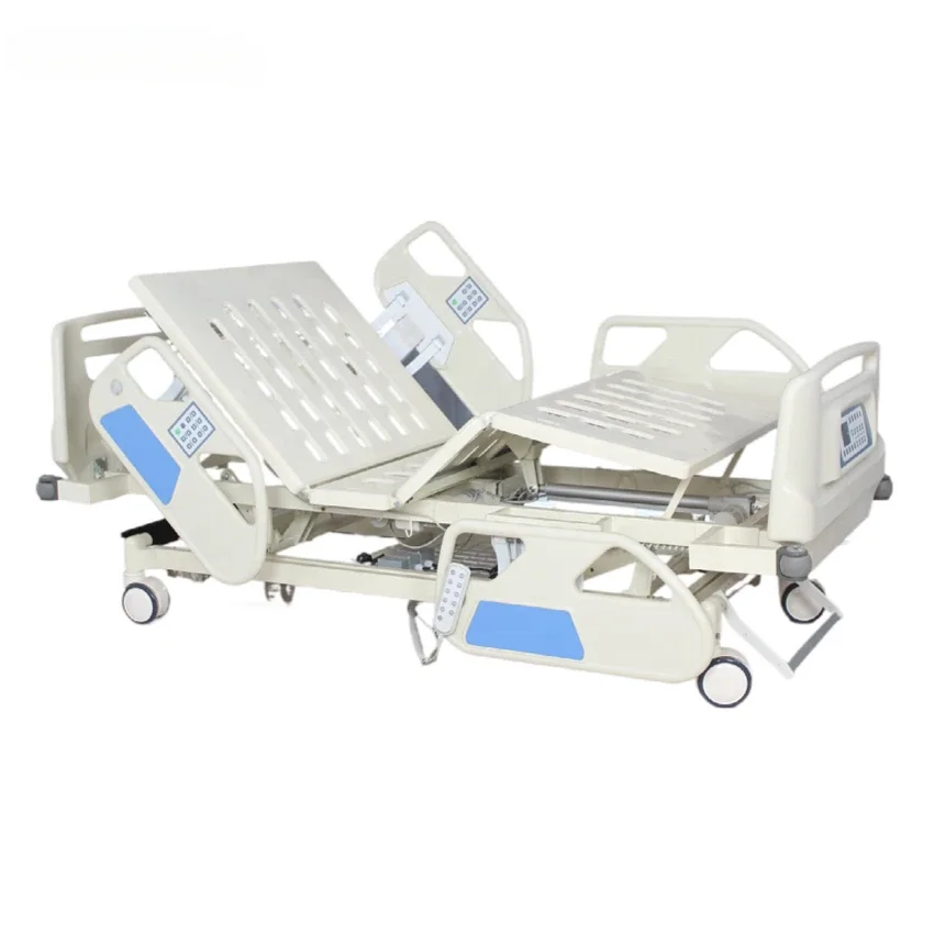 

Popular HB-E5-G01 ICU Room 5 Function Electric Hospital Bed Luxury Electric Adjustable Patient Multifunctional Nursing Bed