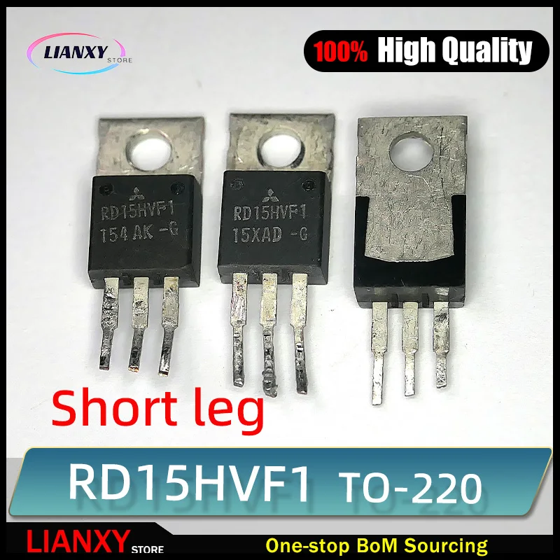 RD15HVF1 الأصلي (1-5 قطعة/الوحدة) RD15HVF1-101 RD15HVFI 2SC1972 RF POWER MOS 175MHz-520MHz ، 15W MOSFET ترانزستور الطاقة جودة عالية