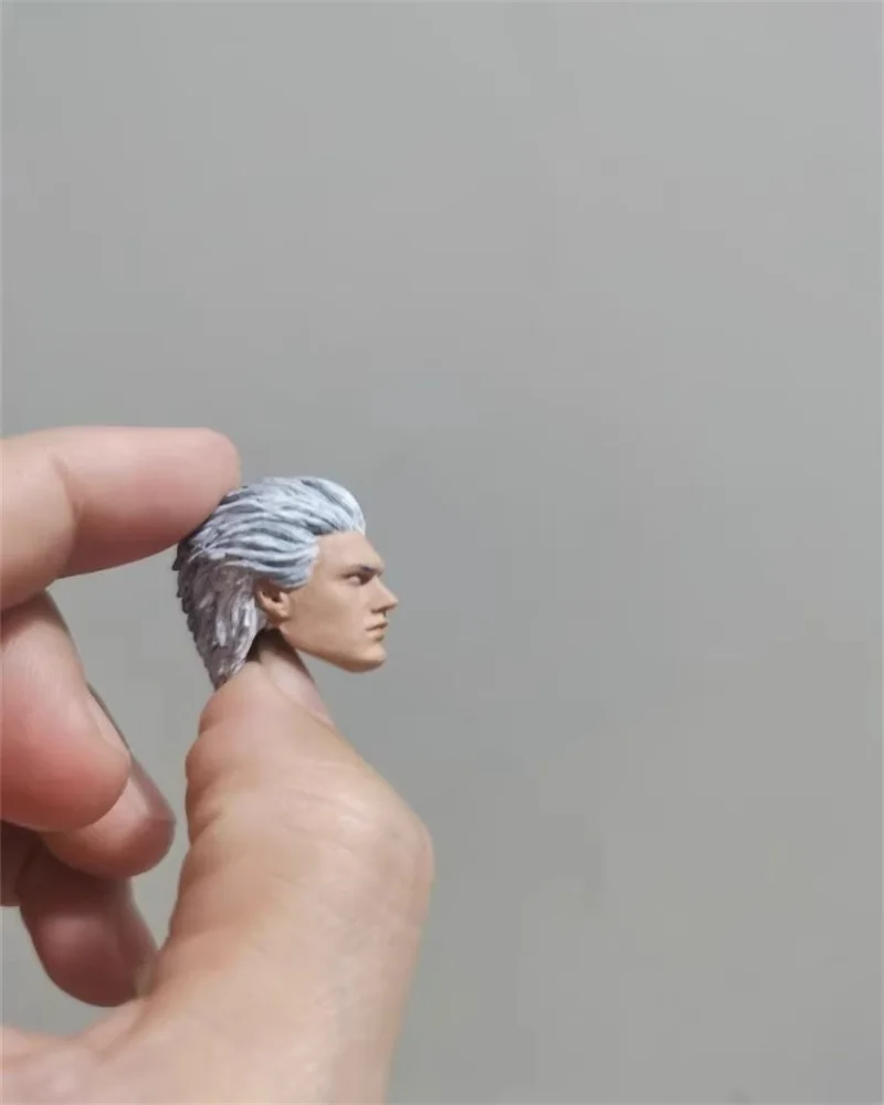Little 1/12 Scale Soldier Virgil Male Head Carving Sculpture Model Accessories Fit 6'' Action Figures Body In Stock