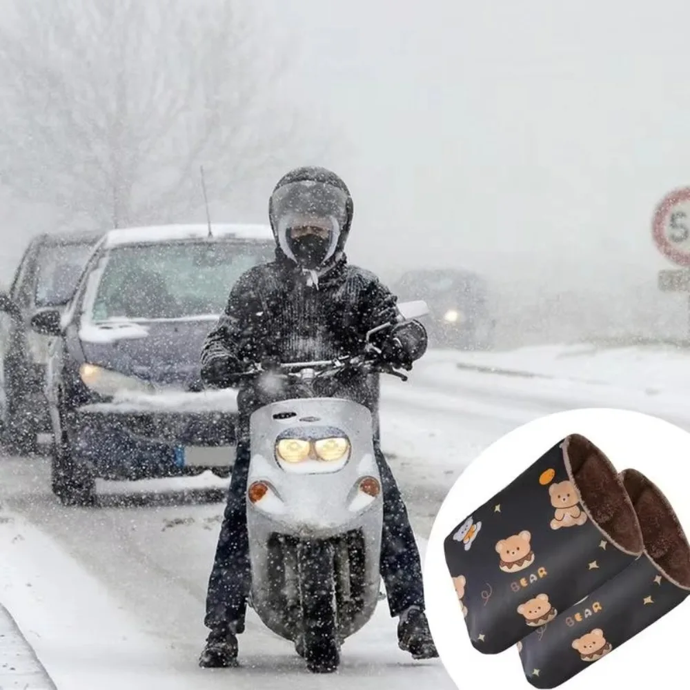 New Breathable Electric Vehicle Warm Gloves Windproof Waterproof Scooters Hand Guards Warm Handles Protector Women Men