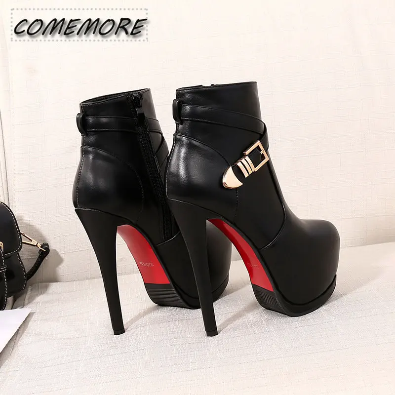 Summer Ankle Boots High Heels Women Shoes Peep Toe Sexy Lady Chelsea Boots Party Thin Heeled Size 35-40 Boots Female Women Shoes