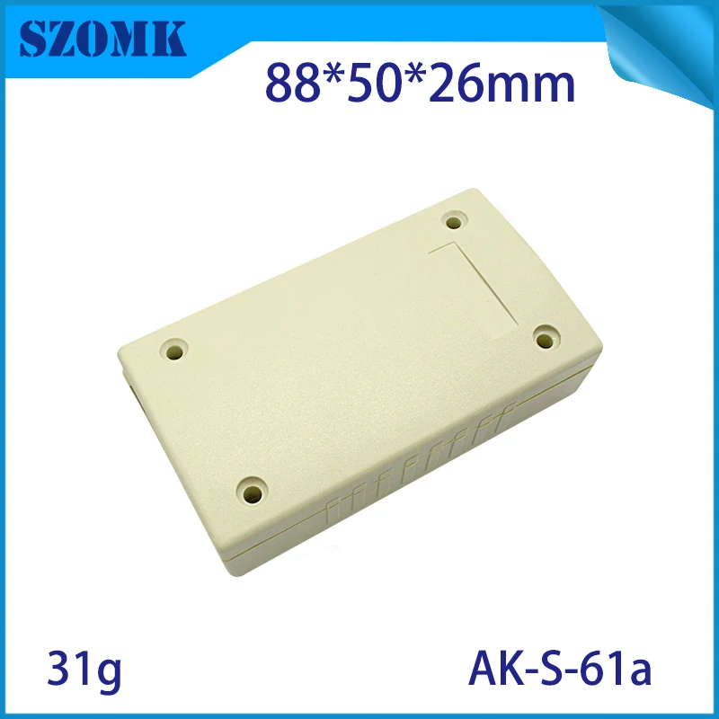 1Piece 88*50*26mm hot selling abs plastic box for electronics project small GPS tracker instrument housing pcb enclosure box