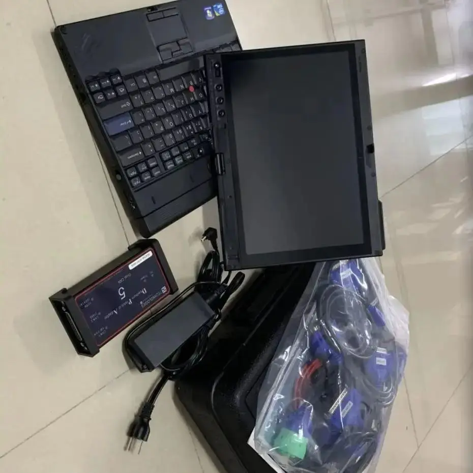 

Диагностический инструмент Trcuk Repair Scanner DPA5 Адаптер протокола Dearborn для тяжелых грузовиков 90% новый ноутбук X220T i5 4 ГБ 500 ГБ HDD