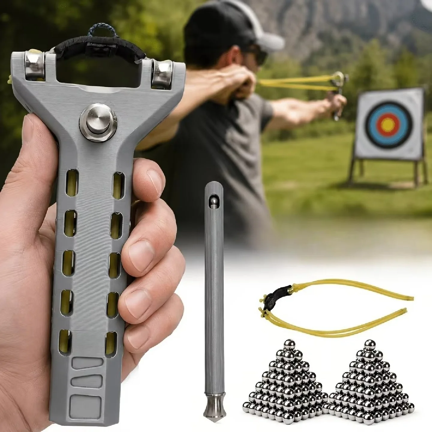 Automatic Loading Design, Handheld Practice UseGear Bag Friendly Practice Tool for Outdoor Recreation