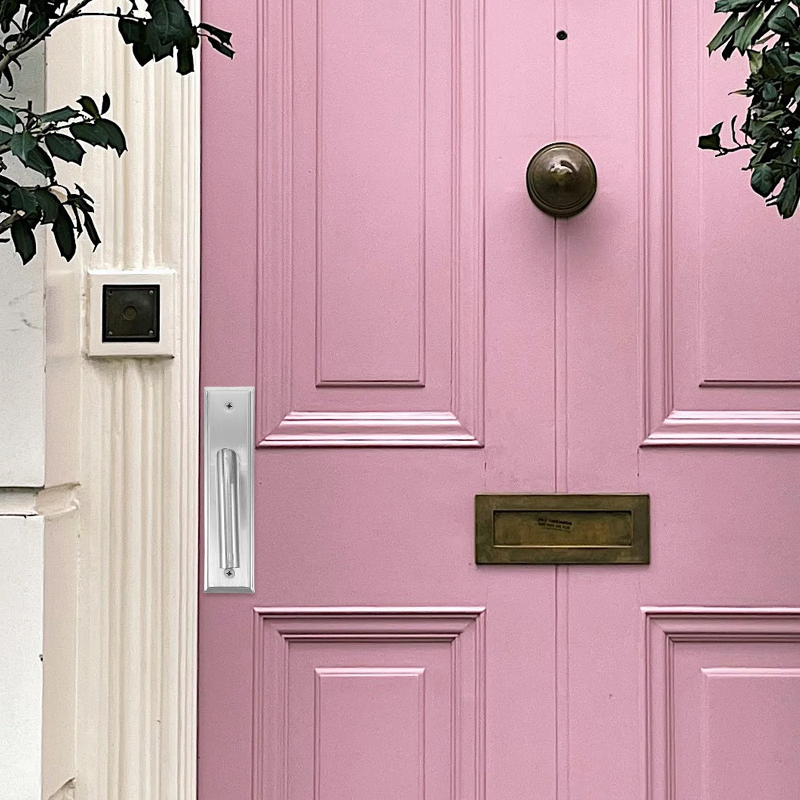 

1Set Polished Stainless Steel Door Handle Lock Set Silent Smooth Mechanism for Interior Front Door Replacement Heavy Duty Handle