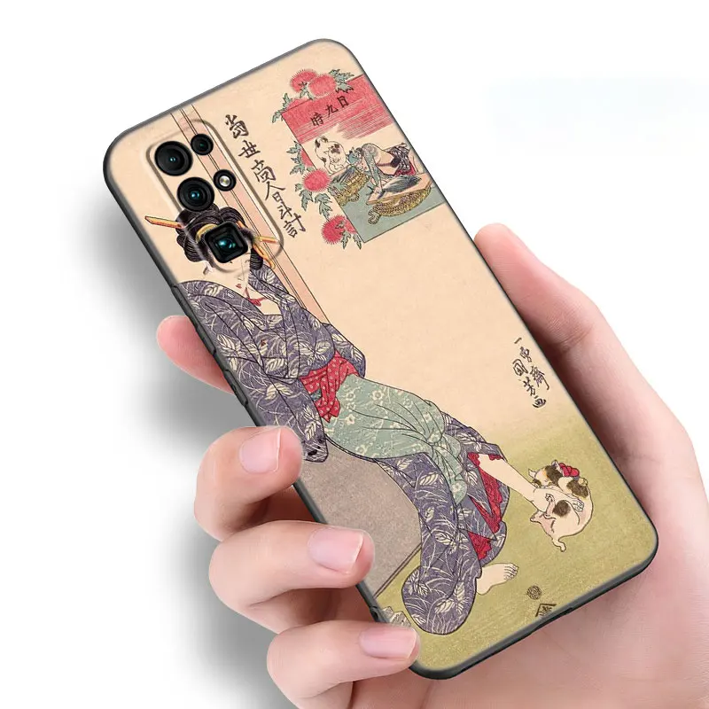 Ukiyo-e Japanese Style Art Case For Huawei Honor 70 90 Lite X40 GT X50 i X5 Plus X6A X6S X7A X8A X8B X6 X7 X8 X9 4G X9A X9B 5G