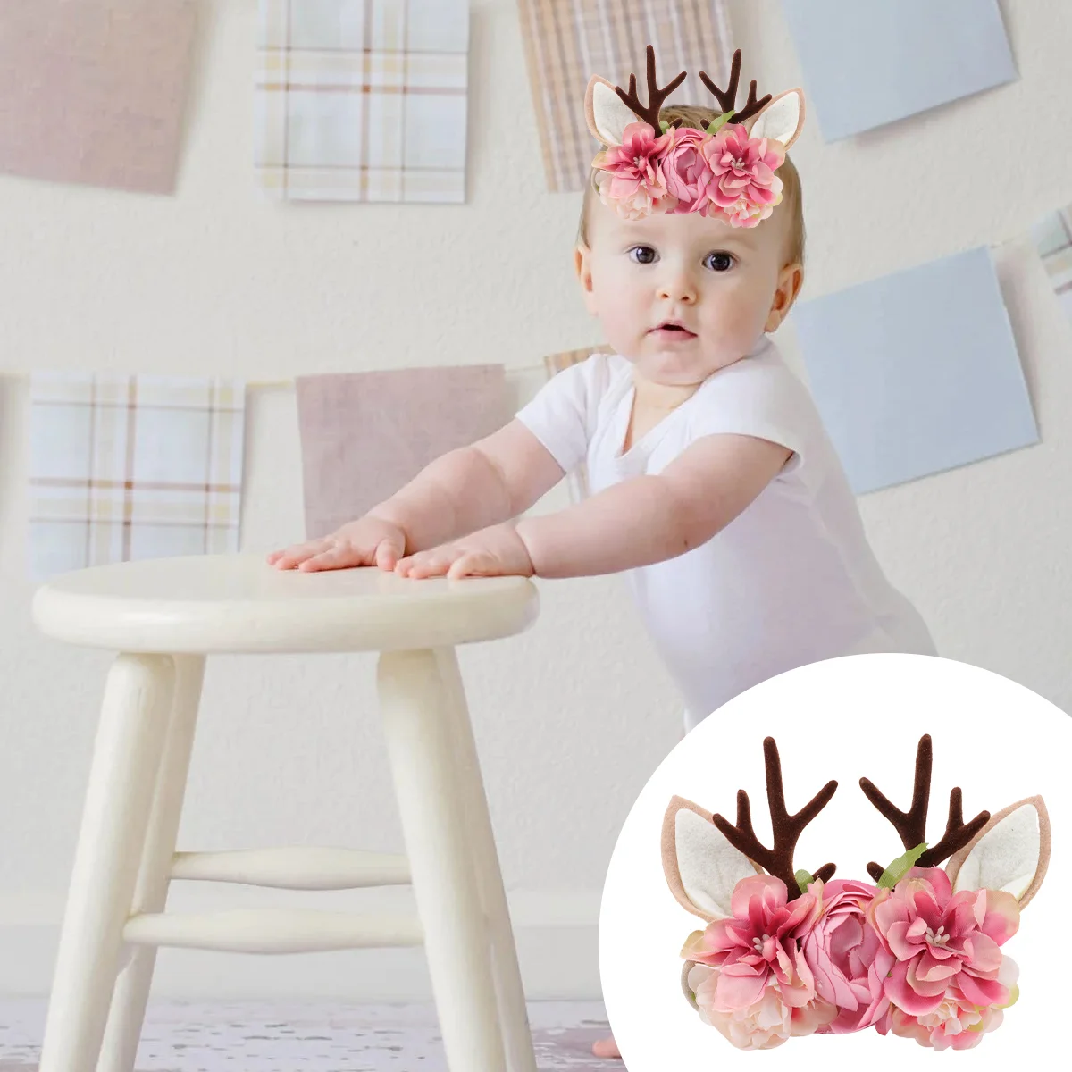 

Baby Headband Kids Hair Accessories Scarf Headdress Polyester Children for Boy Christmas Headbands
