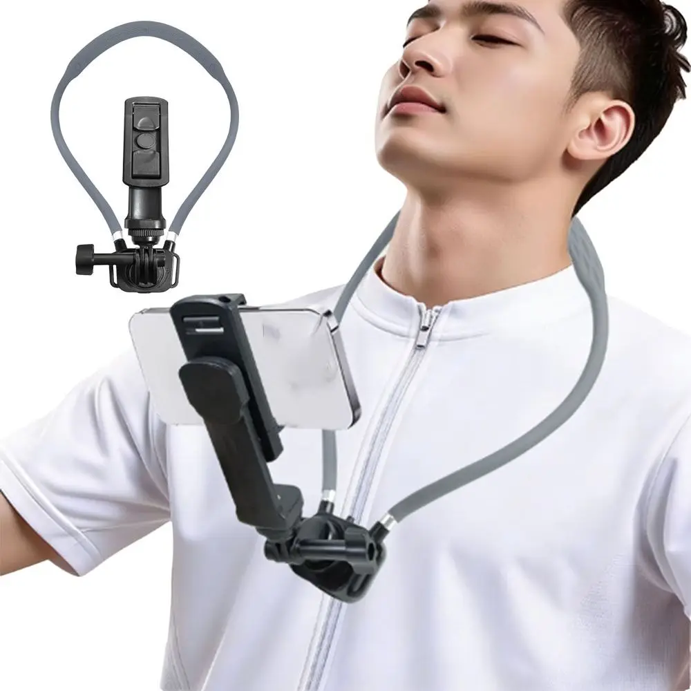 

First View Neck Cell Phone Holder Hand Free Selfie Lanyard Strap Neck Holder Mount Lanyard Strap Quick Release Phone Neck Holder