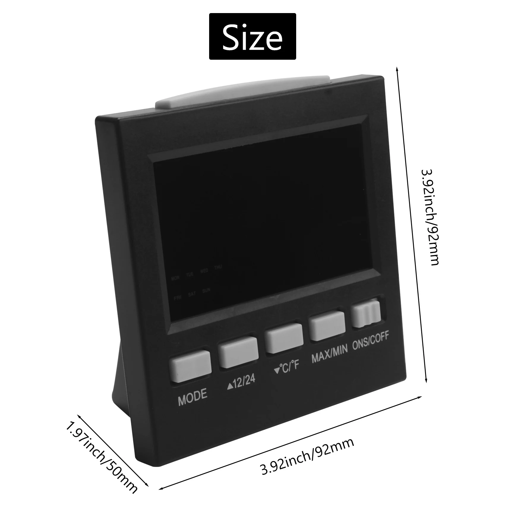 ABGN ЖК-цифровой гигрометр, термометр, измеритель температуры и влажности, комнатные часы