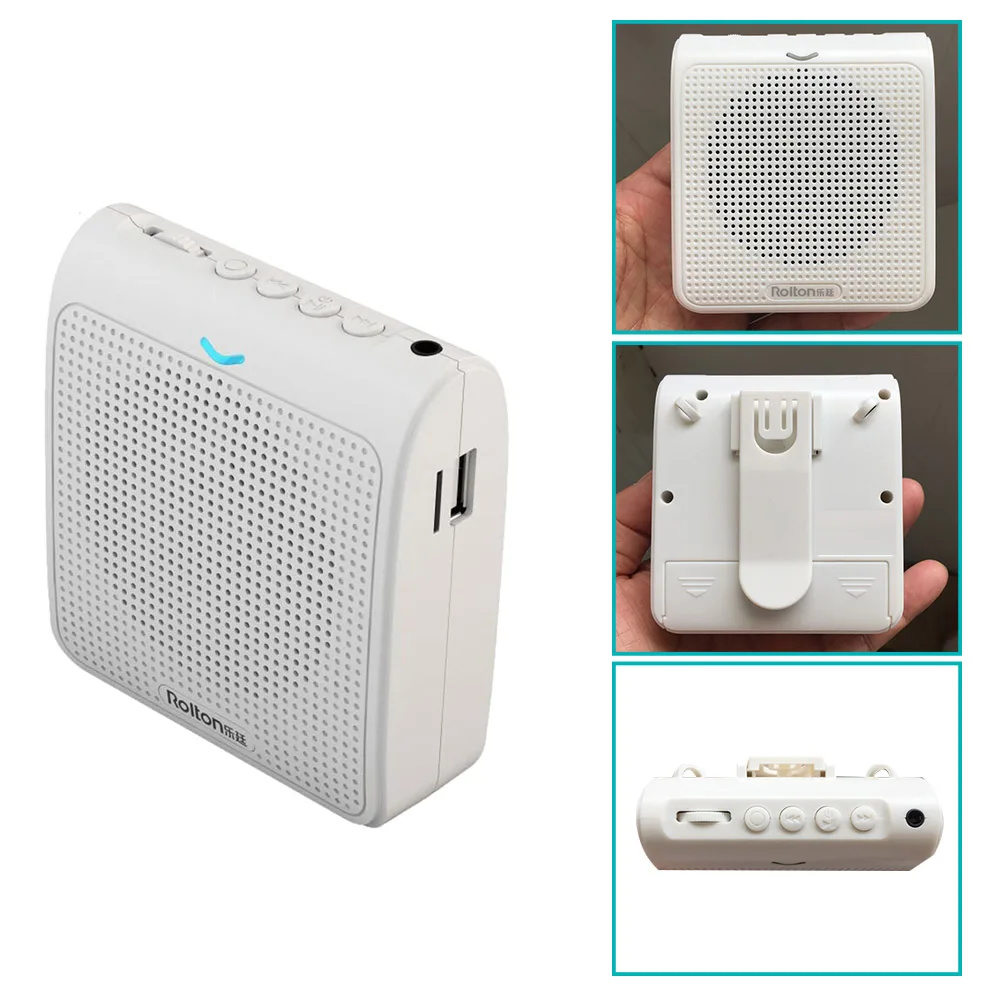 Daily Sale Rolton Portable Microphone Loud Speaker Mini Voice Amplifier With USB TF Card FM Radio For Teacher Tour Guide