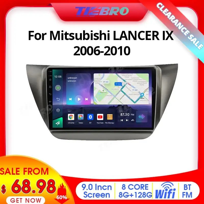 

Tiebro Clearance Sale 60% Discount Android 10 Car Radio For Mitsubishi LANCER IX 2006-2010 GPS Stereo smart car systems Player