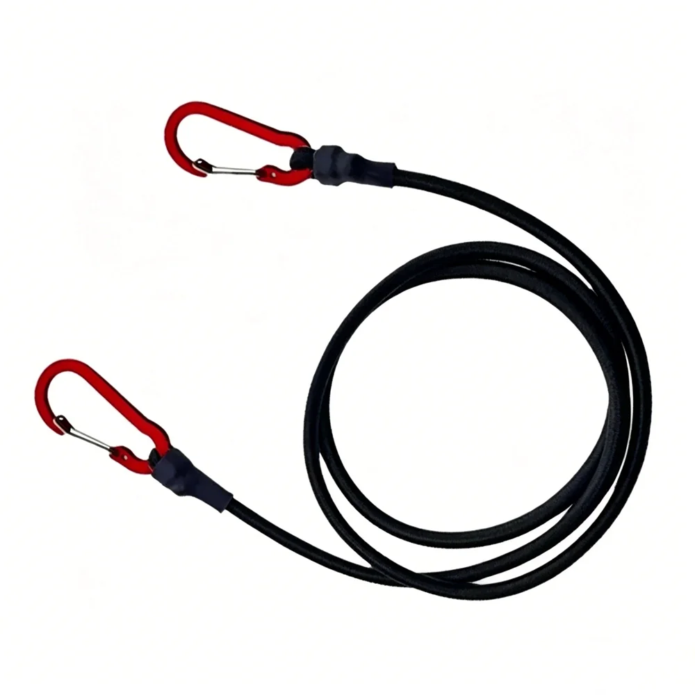 Robustes Bungee-Seil, elastischer Befestigungsgurt mit Karabinerhaken für Kajak, Radfahren, Gepäck, Packseile, Camping, Outdoor-Zubehör