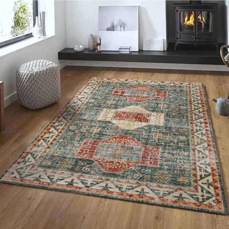 Turkey Mandala Big Carpets for Living Room Home Non-slip Waterproof Large Geometric Area Rugs for Bedroom Parlor Floor Mat Tapis