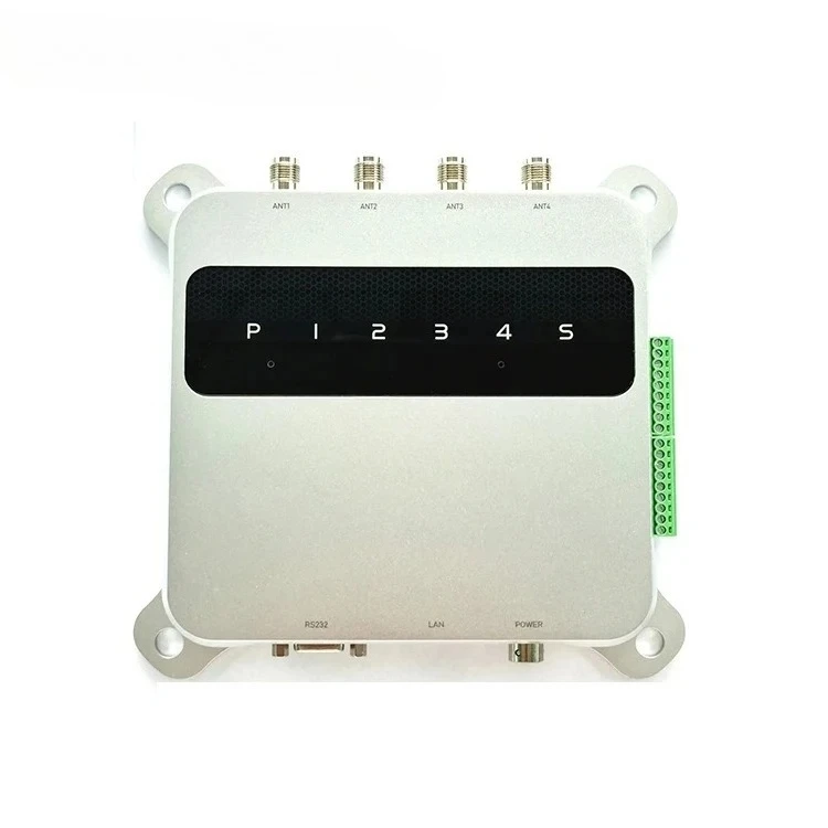10m Card Reader UHF RFID 860-960MHz Active Rfid 4 Port UHF Antennas 33dBm UHF RFID Reader Writer Long Range