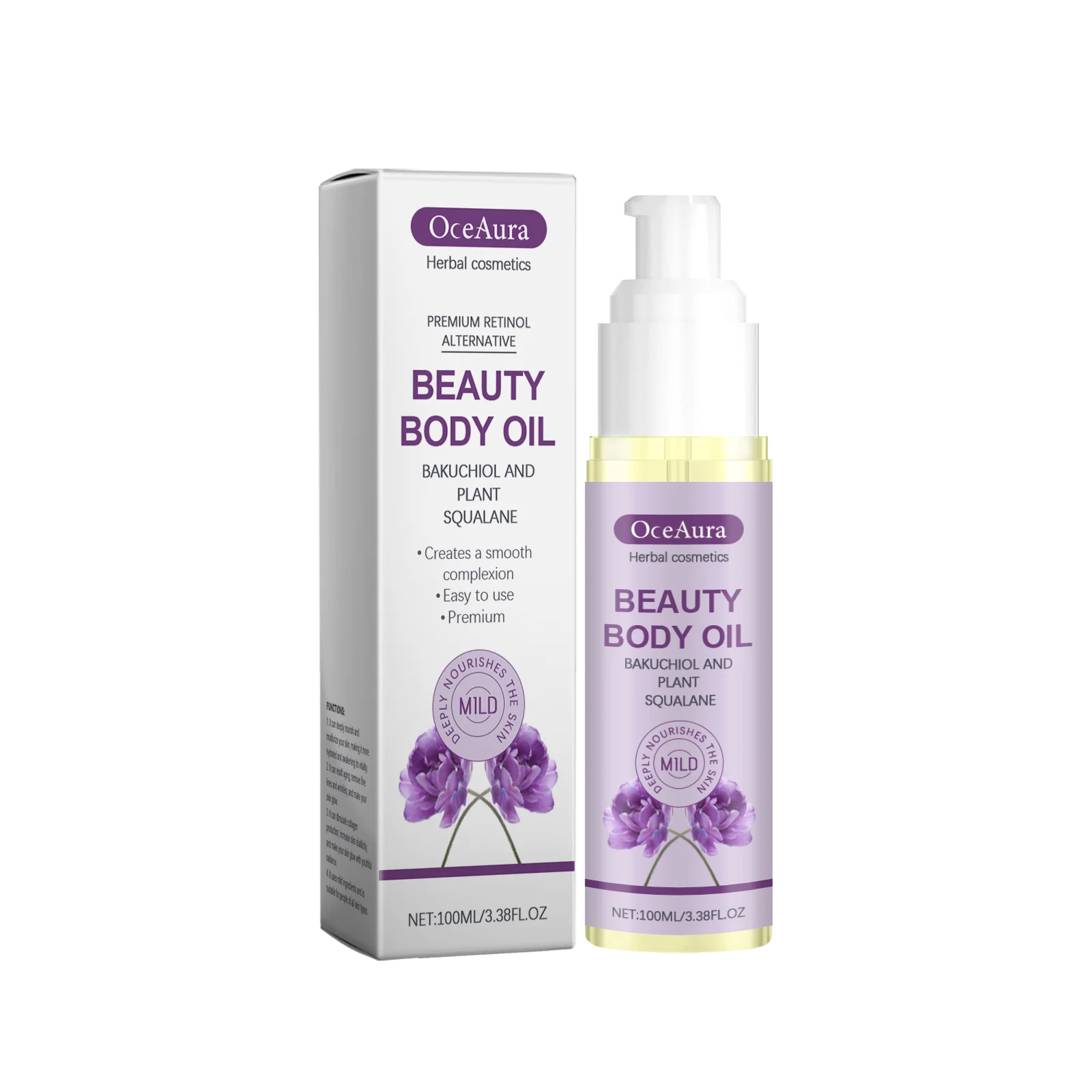 

OceAura Body Moisturizing Care Oil Daily Skin Care Moisturizing And Refreshing Care Oil