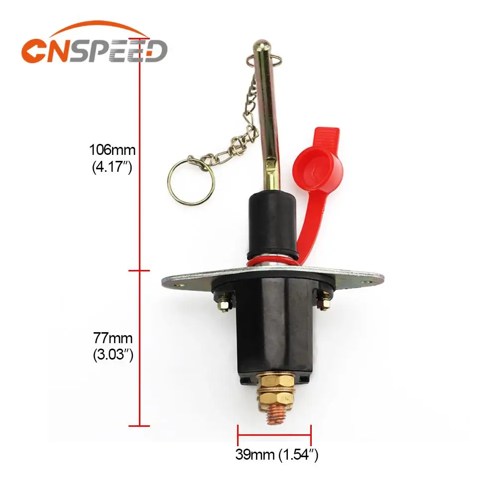 Heavy Duty Battery Disconnect Isolator Cut Off Power Kill Switch 12V-24V 250Amp Auto Moto Switch Universal For Car Boat Truck RV