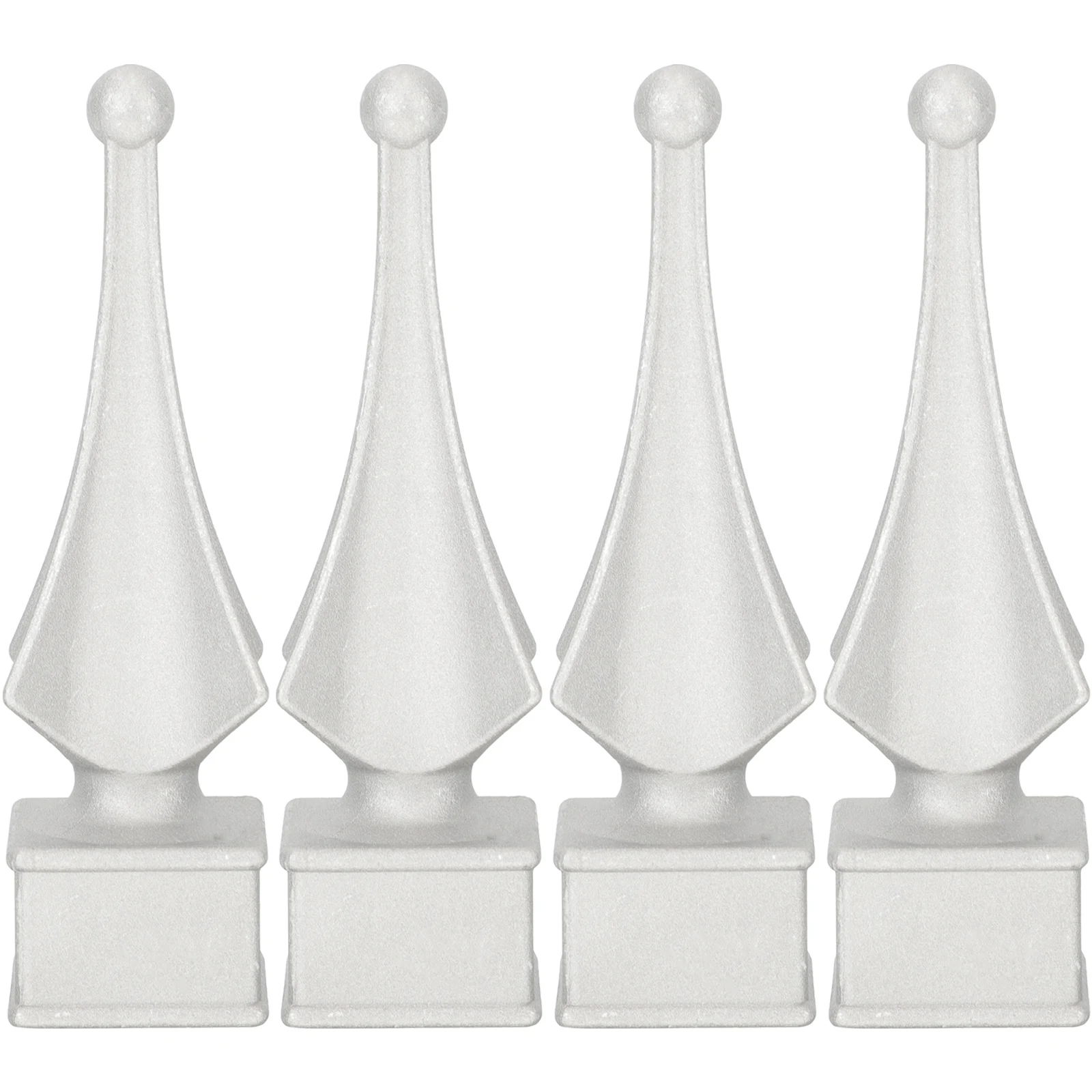 

4 Pcs Pipe Plug Finials Metal Post Toppers Decorative Outdoor Aluminum Alloy Garden Fence Fence Post Caps