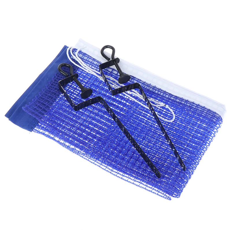 Portable Table Tennis Net Post Clamp Stand Holder Set Pong Replacement Mesh Set