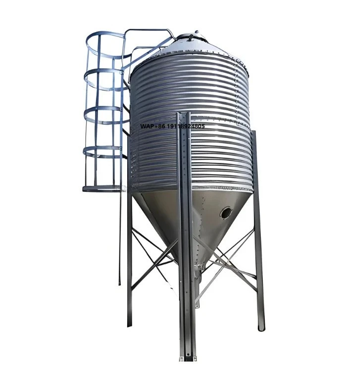 

8-ton Silo Feed Bin Automatic Feeding System, Feed Tower and Conveying System, Livestock and Poultry Chicken Farm Equipment
