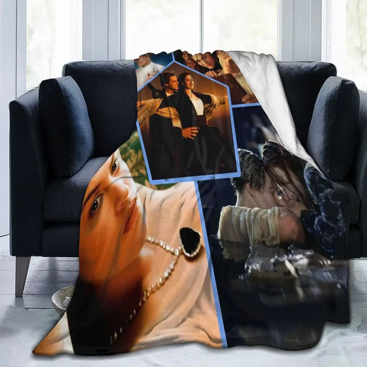 

Titanic Leonardo Baby Blanket Fleece Winter Rose Jack Movie Love Portable Warm Throw Blanket for Bedding Car Rug Piece