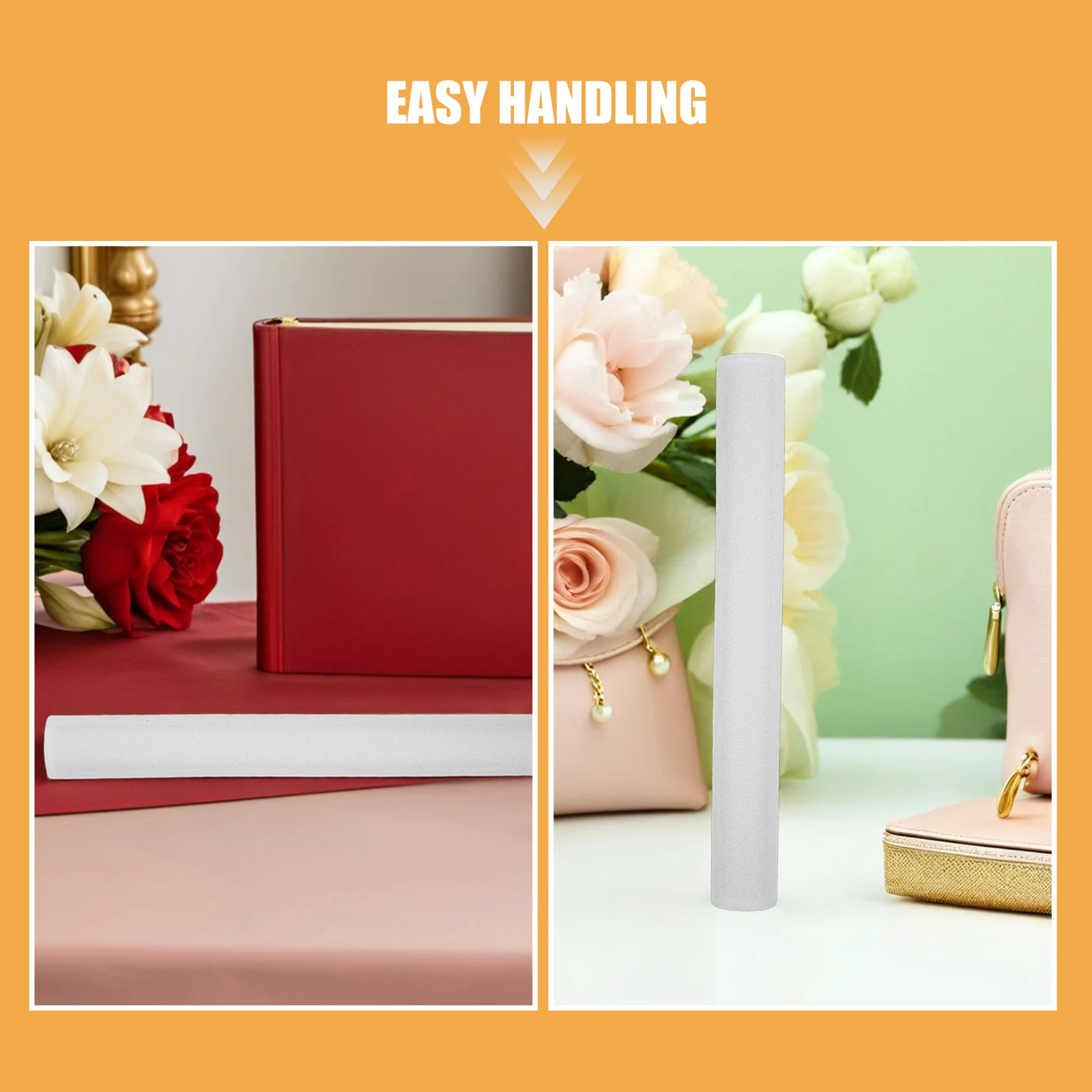 12Pcs Flower Arrangement Holder Set - 40Cm Foam Tubes for Crafting White Polystyrene Rods for DIY Floral Design Projects