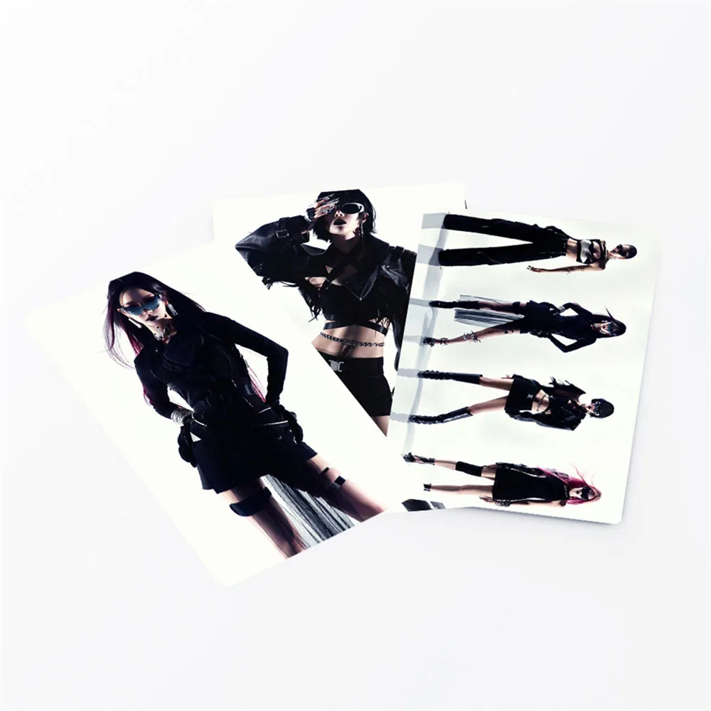 55Pcs/Set KPOP KARINA GISELLE NINGNING WINTER Album Whiplash Lomo Cards Double-Sided Photocards Boxed Postcard Fans Collection