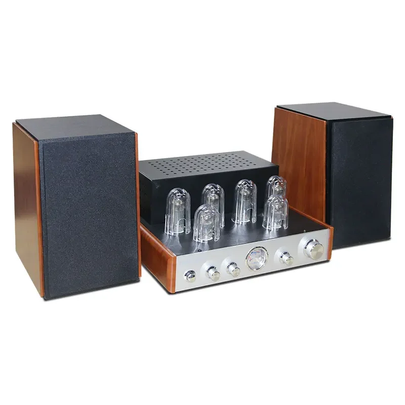 Latest 2024 model  high quality turntable player multiple  gramophone retro horn  vacuum tube amplifier with BT