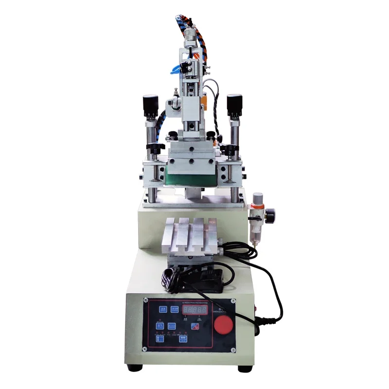 High precision screen printing machine semi-automatic mini desktop screen printing machine table plane rocker pneumatic