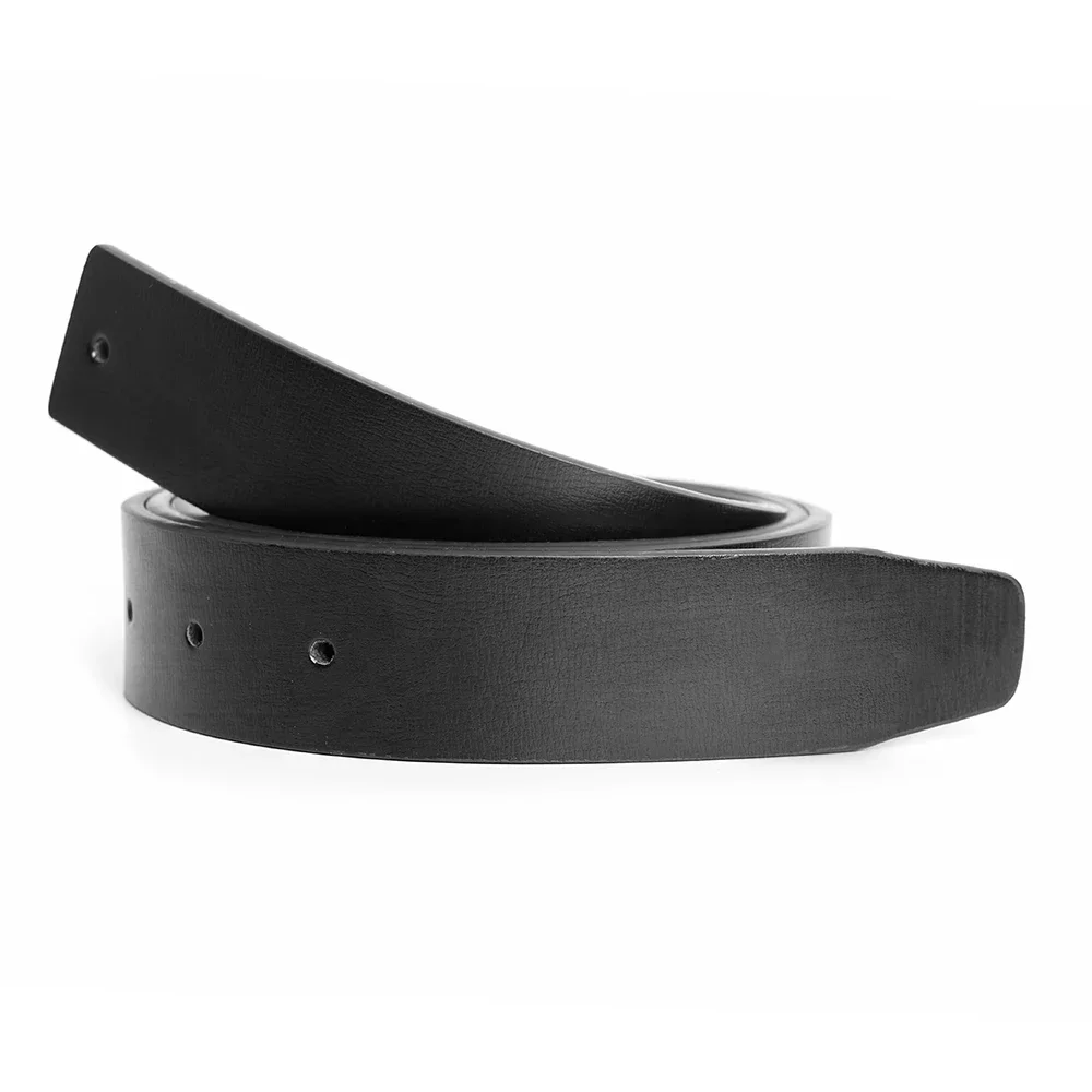 

New Men's Genuine Real Leather Belts Double Sided Belts Men Fashion without Buckle Strap High Quality Waistband 3.3cm Business