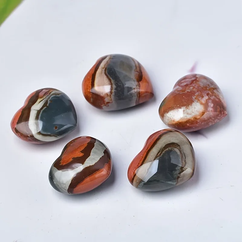 Natural Ocean Stone Heart Shaped for Pendant Making Making It The Perfect Gift for Friend Stones May Contain Some Cracks