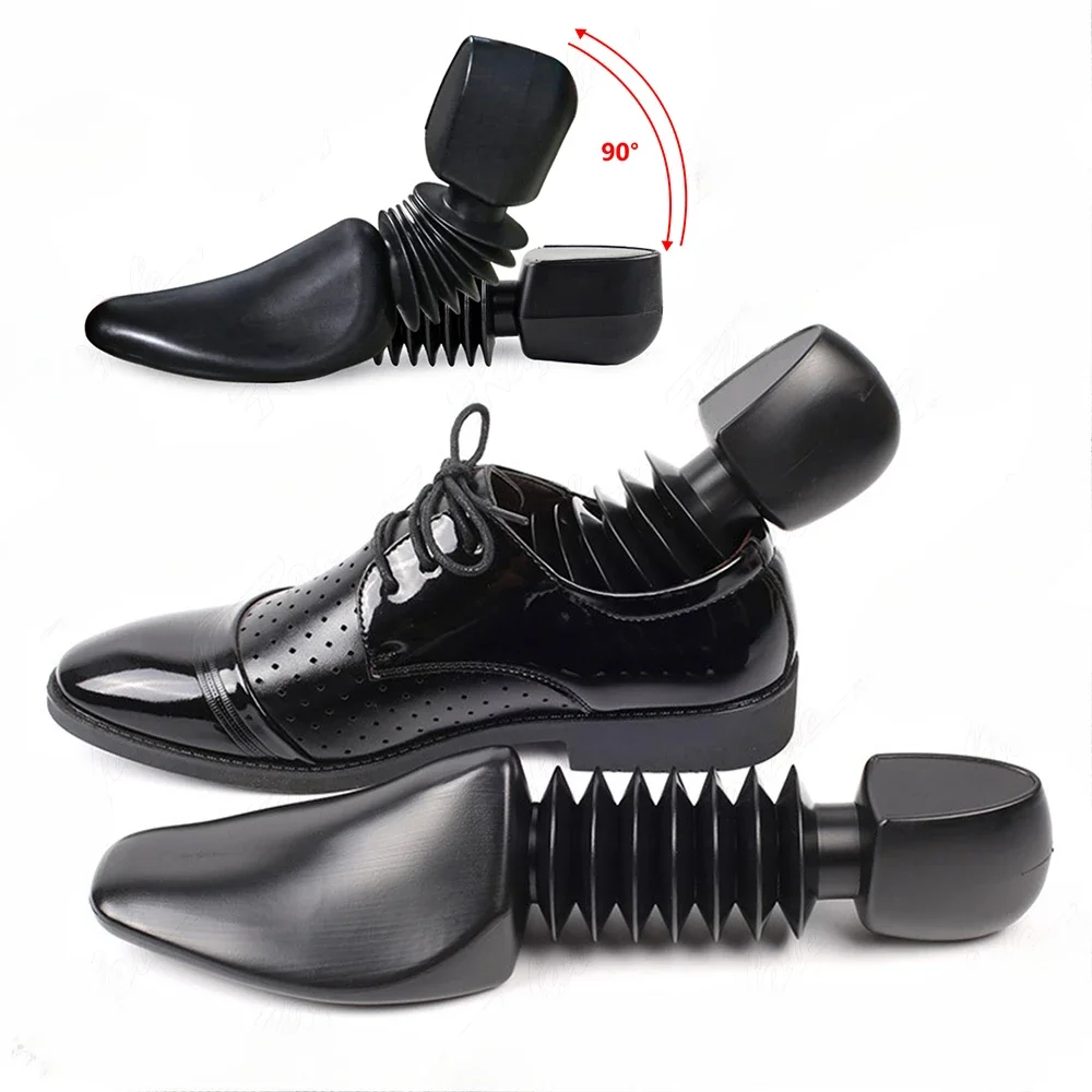 Telescopic Practical Plastic Adjustable Length Men Shoe Trees Stretcher Boot Holder Organizers Black Shoe Tree Man Women