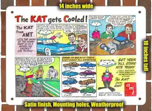 Metal Sign - 1965 The Kat from AMT Model Kits- 10x14 inches