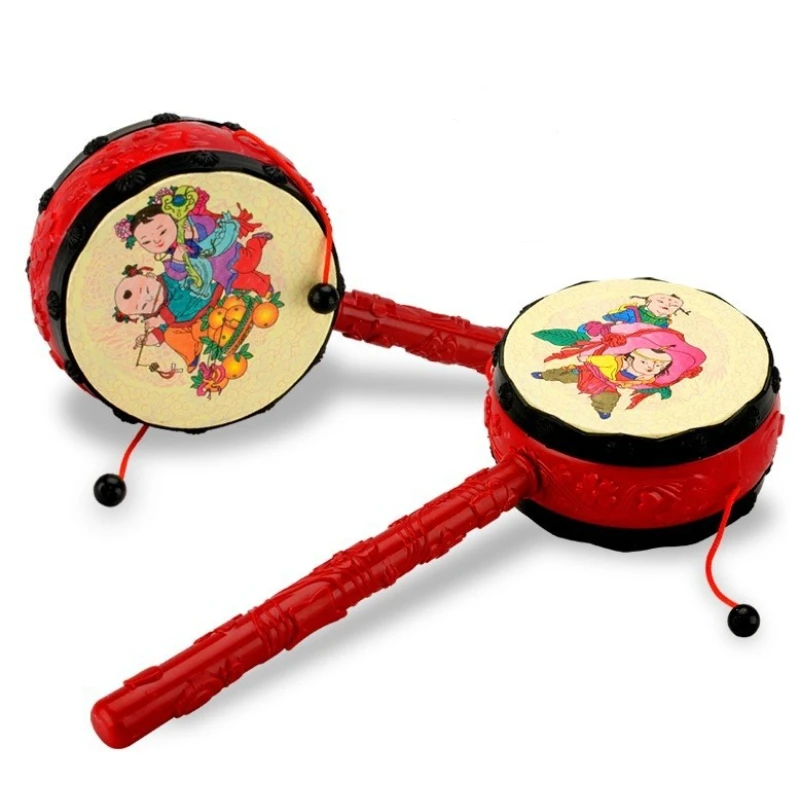 Babyspeelgoed Rammelaar Drum Muzikale Shaker Baby-pasgeboren speelgoed met bel Vroege onderwijstraining Cadeau voor kinderen