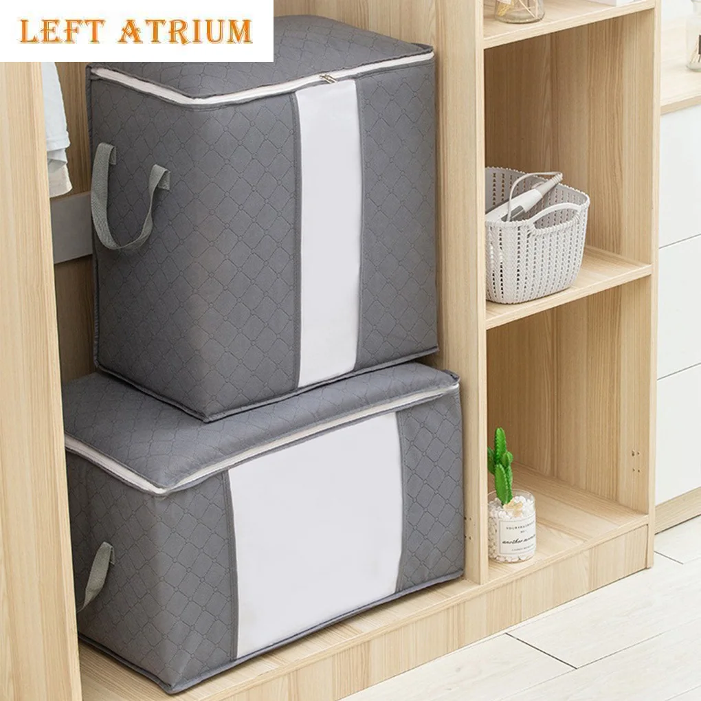 حقيبة تخزين ملابس ذات سعة كبيرة، أكياس تخزين بطانية قابلة للطي، حاويات تخزين لتنظيم خزانة غرفة النوم