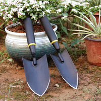 Garden Shovel Heavy Duty Hand Carbon Steel Trowel with Rubberized Handle,for Diligent Farmer Soil Planting Digging Transplanting