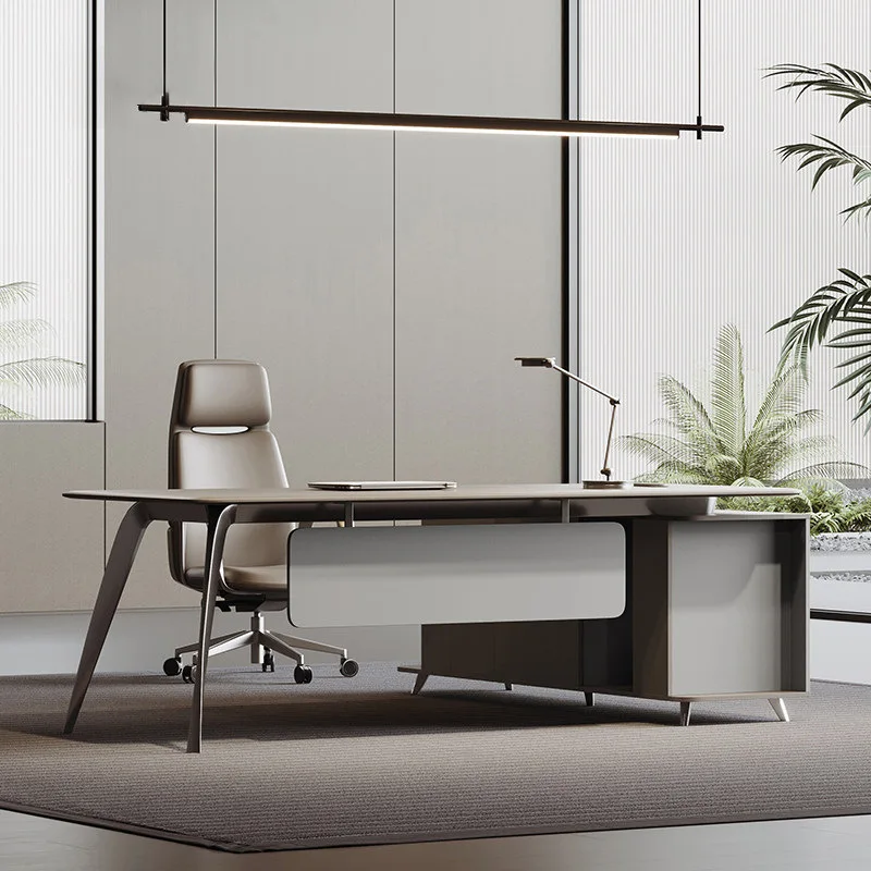 Boss desk simple modern general manager president leadership large class  light luxury senior sense supervisor table