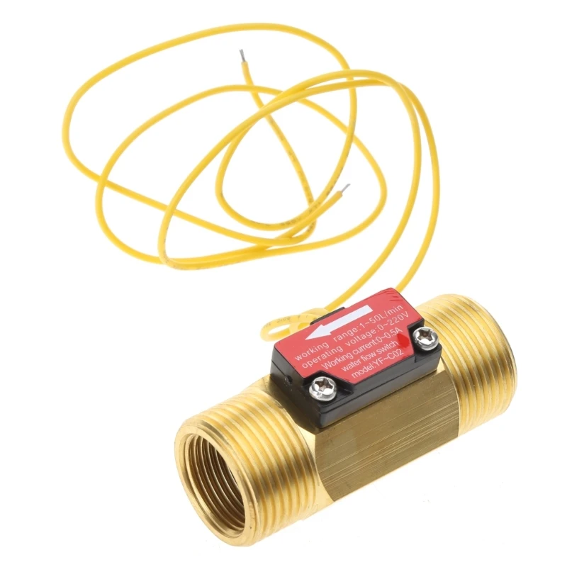 Fluxo de Água Interruptores de Fluxo de Latão Sensor de Controle de Fluxos de Água Fluxômetro Líquido Alto Desempenho Dn20 1.550l por Min