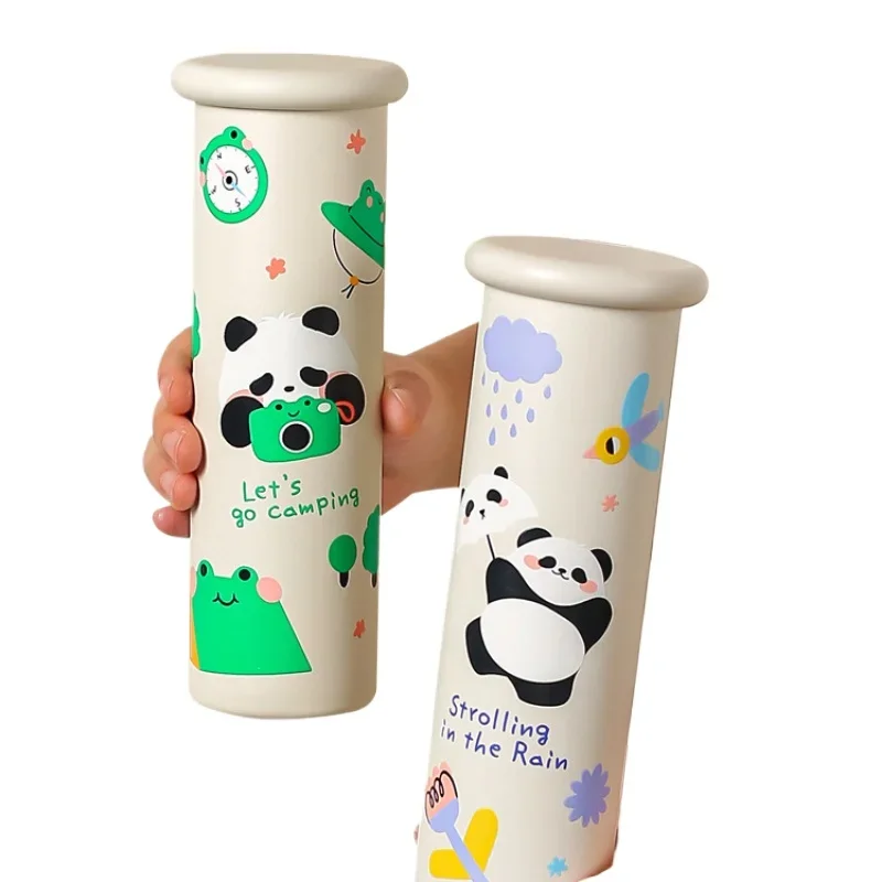 

*Panda thermos cup female high-value stainless steel drinking cup mushroom portable accompanying cup