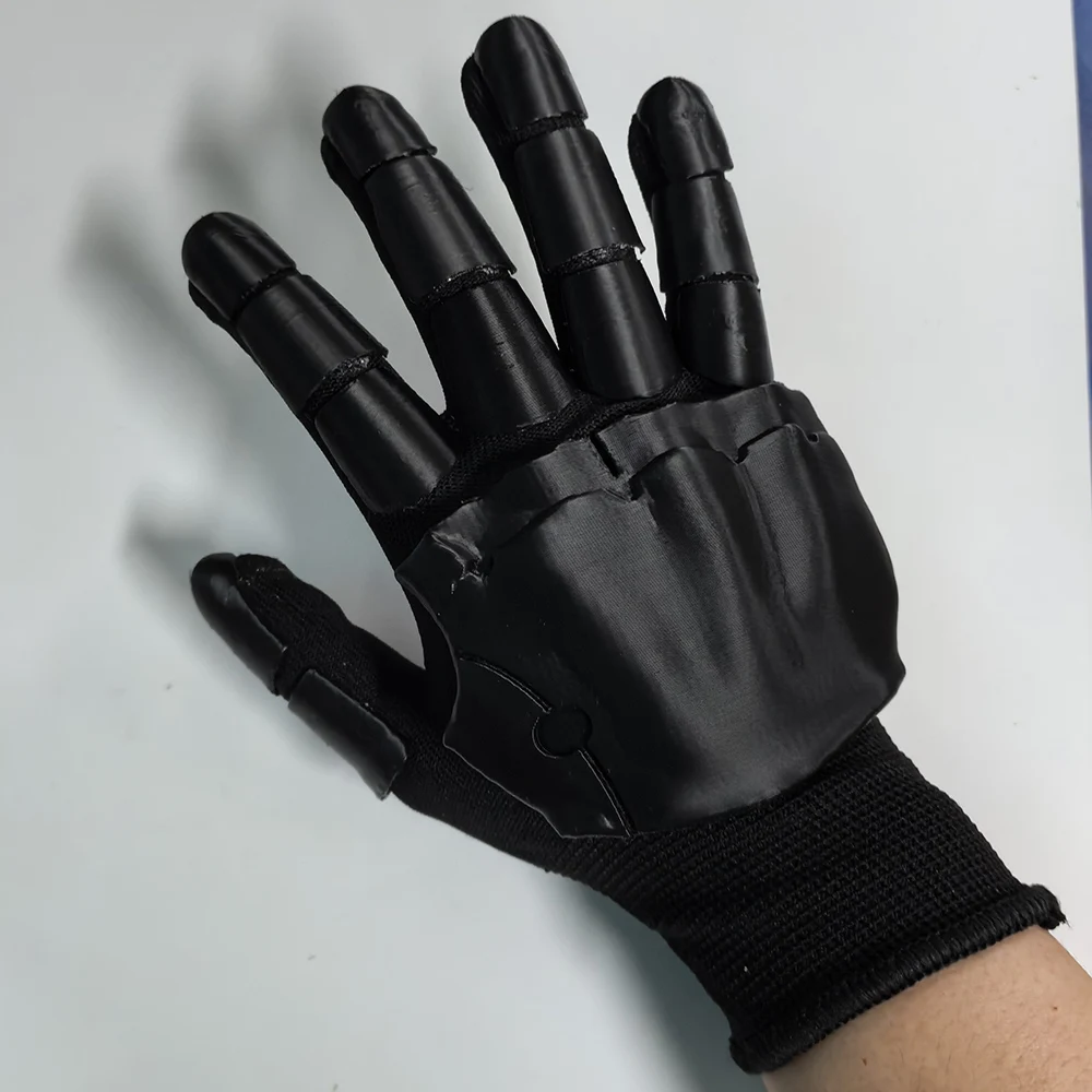 Cyberpunk Gloves, Cosplay Party Outfit, Mechanical Mecha Style Riding Gloves, 3D Printed, Hand Protection.
