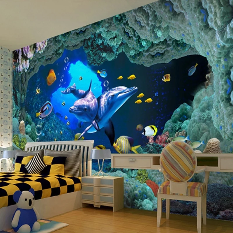 papel-de-parede-3d-personalizado-mundo-subaquatico-para-quarto-de-criancas-mural-de-golfinhos-e-peixes-fundo-de-tv-para-sala-de-estar-restaurante-mar-8d