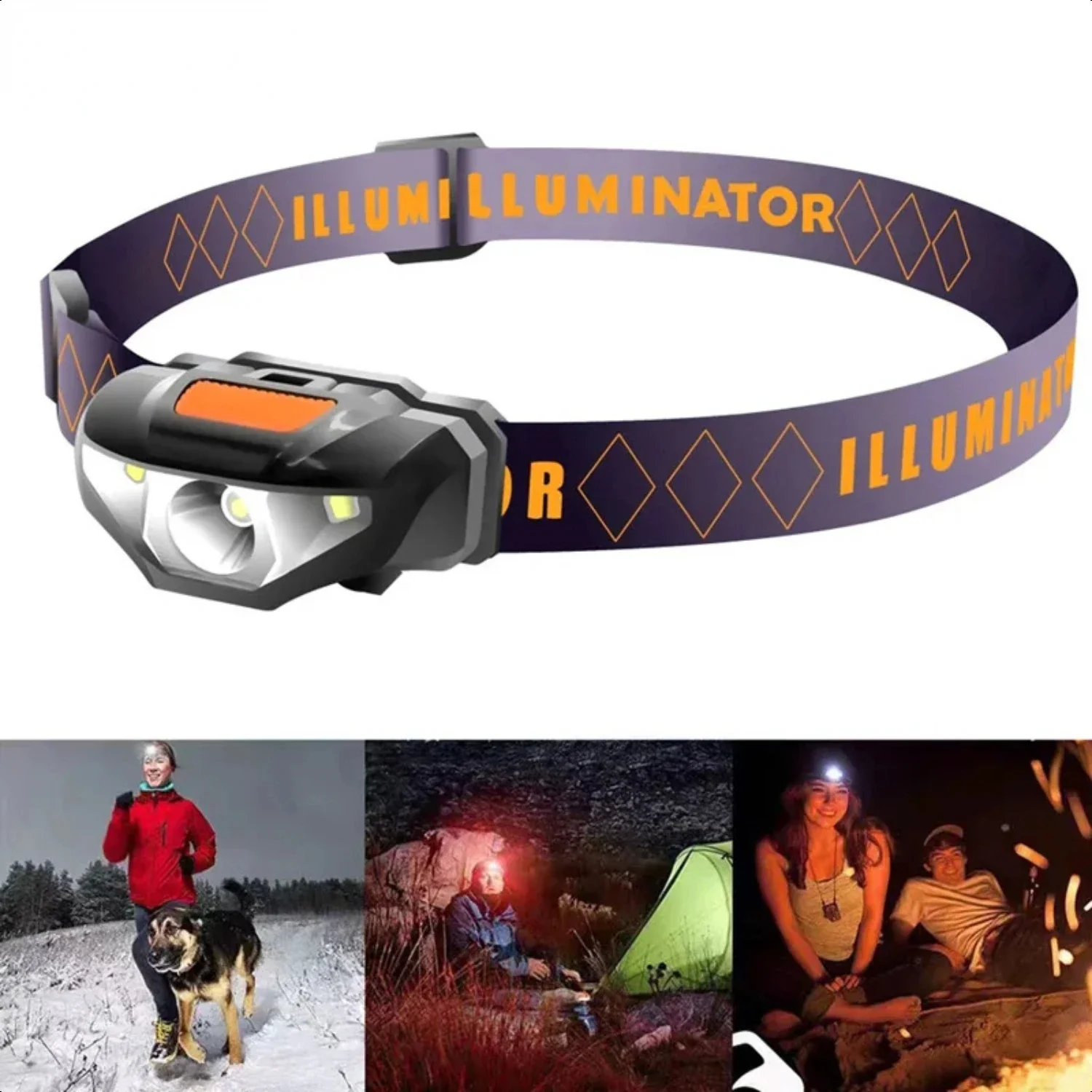 

White Light LED Headlamp for Fishing Camping Outdoor Sport Emergency, 1Pcs