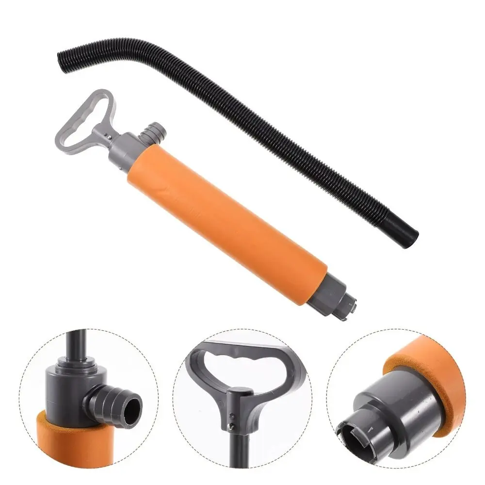 Bomba manual para caiaque, 46cm, portátil, extensível, flutuante, bomba de esgoto, fácil de usar, com tubo de extensão, bombas de drenagem manual para caiaque