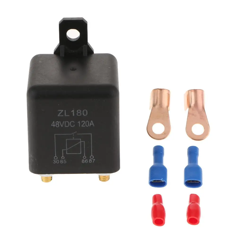 48V 120A Split Charge Relay High Current Overload Protection Heavy Duty Relay Universal for Car Van Boat Applications